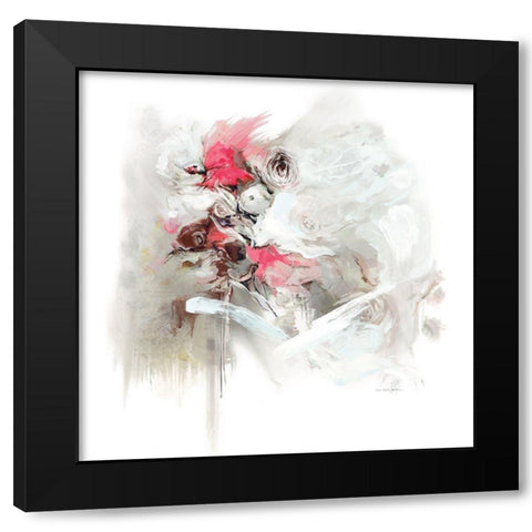 Pretty In Pink Black Modern Wood Framed Art Print with Double Matting by Parker, Karen Lorena