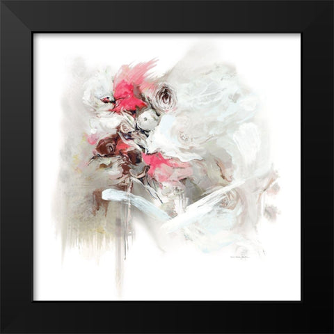 Pretty In Pink Black Modern Wood Framed Art Print by Parker, Karen Lorena