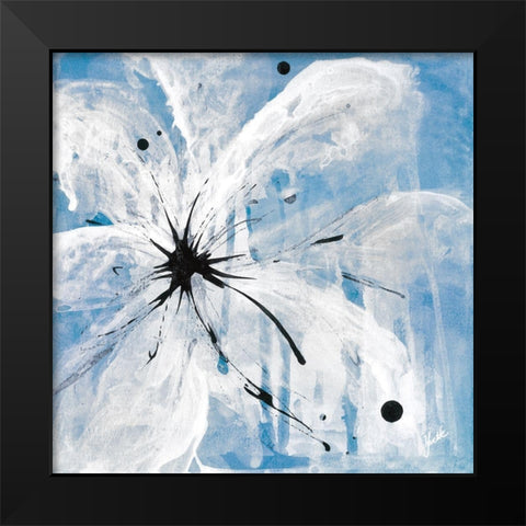Indigo Bloom II Black Modern Wood Framed Art Print by St. Amant, Yvette