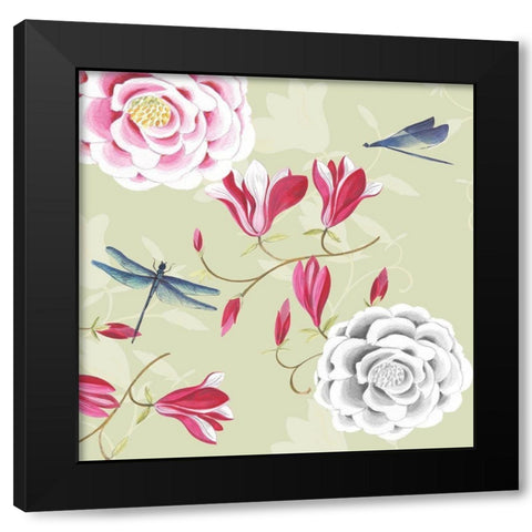 Regal Garden I Black Modern Wood Framed Art Print by Turnowsky
