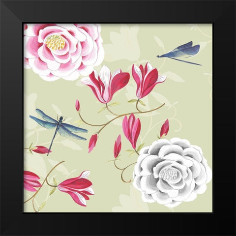 Regal Garden I Black Modern Wood Framed Art Print by Turnowsky
