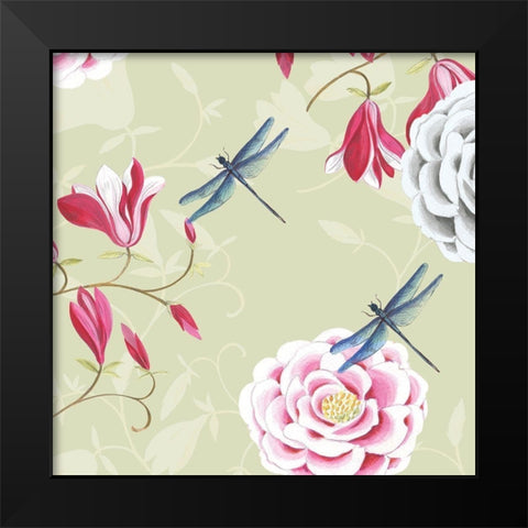 Regal Garden II Black Modern Wood Framed Art Print by Turnowsky