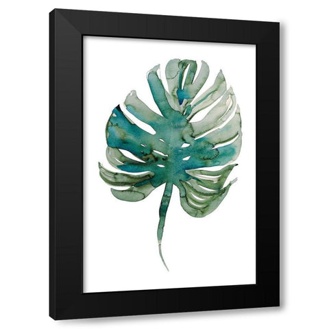Monstera Black Modern Wood Framed Art Print by Billinghurst, Marina