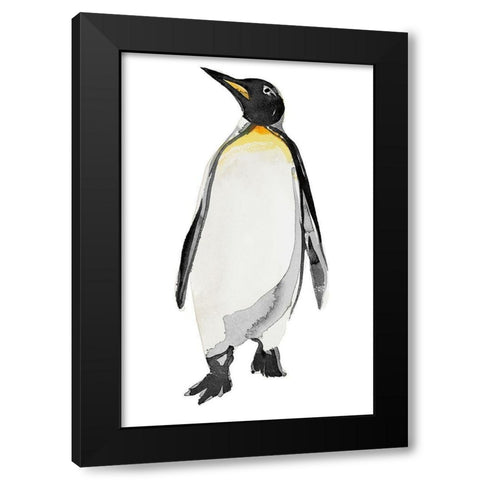 Penguin I Black Modern Wood Framed Art Print by Billinghurst, Marina