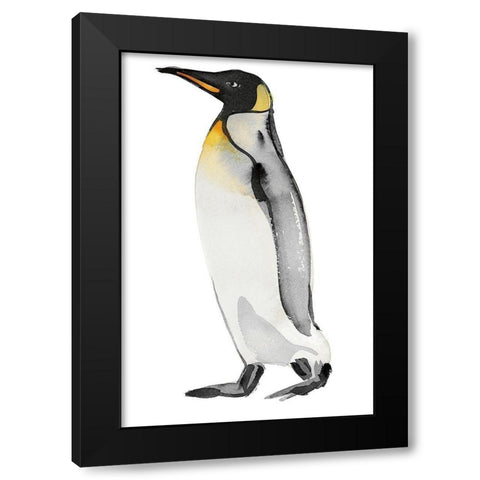 Penguin II Black Modern Wood Framed Art Print by Billinghurst, Marina