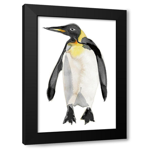 Penguin III Black Modern Wood Framed Art Print with Double Matting by Billinghurst, Marina