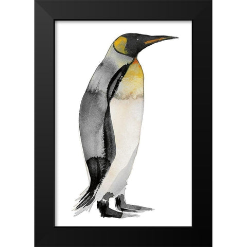 Penguin IV Black Modern Wood Framed Art Print by Billinghurst, Marina