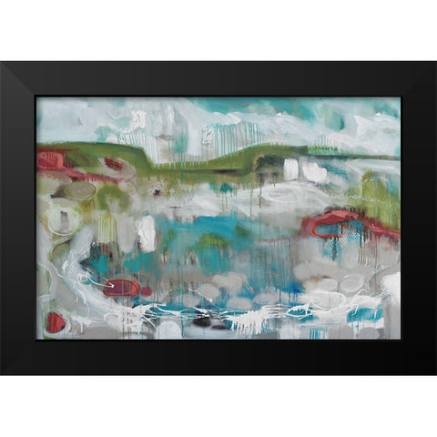 Hidden Treasure Black Modern Wood Framed Art Print by Jones, A.