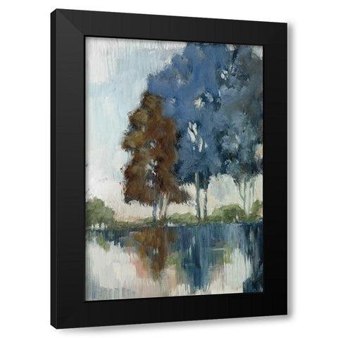 Highland View Black Modern Wood Framed Art Print with Double Matting by Buckley, Mary