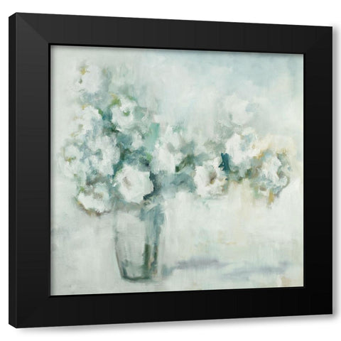 Whisper Black Modern Wood Framed Art Print with Double Matting by Ellens, Jacqueline