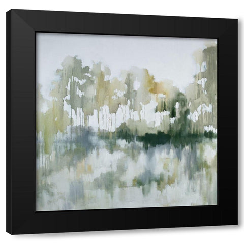Bayou Reflections Black Modern Wood Framed Art Print by Ellens, Jacqueline