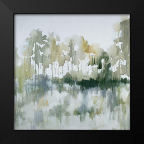 Bayou Reflections Black Modern Wood Framed Art Print by Ellens, Jacqueline