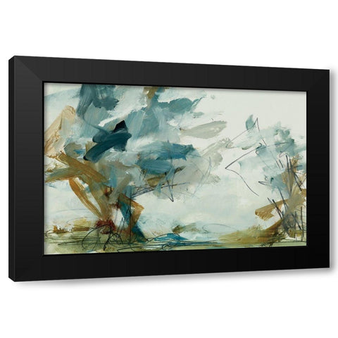 Backroads IV Black Modern Wood Framed Art Print with Double Matting by Ellens, Jacqueline