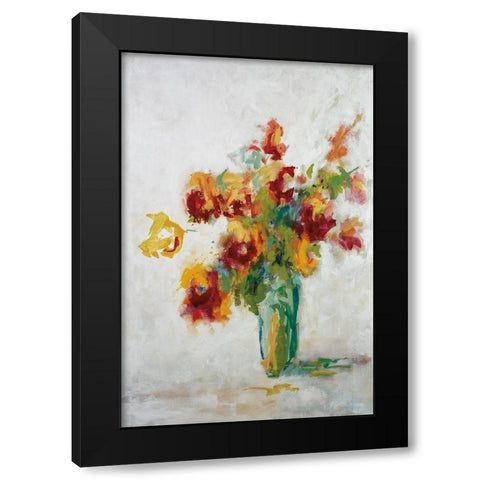 Cheer Black Modern Wood Framed Art Print by Ellens, Jacqueline