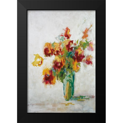 Cheer Black Modern Wood Framed Art Print by Ellens, Jacqueline