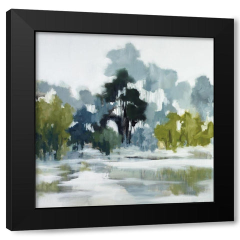 Reflections Black Modern Wood Framed Art Print with Double Matting by Ellens, Jacqueline