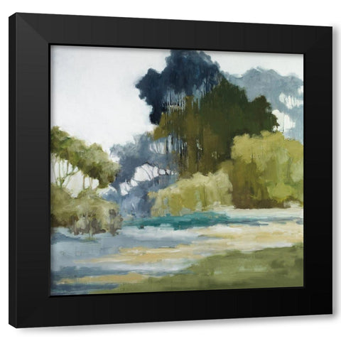 Bean Fileds Tall Trees Black Modern Wood Framed Art Print with Double Matting by Ellens, Jacqueline