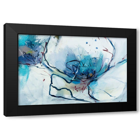 Flower Burst Black Modern Wood Framed Art Print with Double Matting by Fitzsimmons, A.