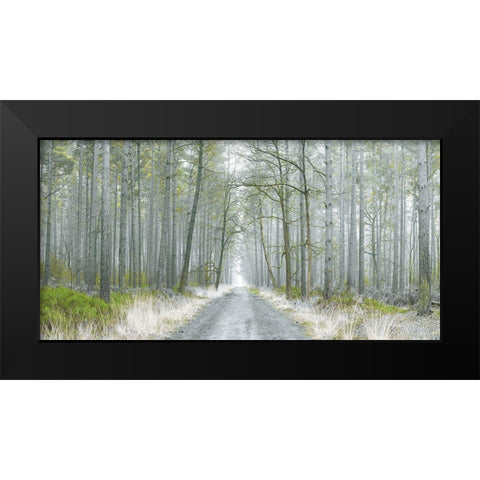 Going Places Black Modern Wood Framed Art Print by Frank, Assaf
