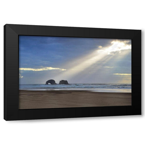 A Break of Sunshine Black Modern Wood Framed Art Print by Frates, Dennis