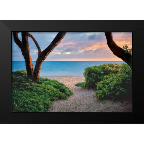 Beach Time Black Modern Wood Framed Art Print by Frates, Dennis