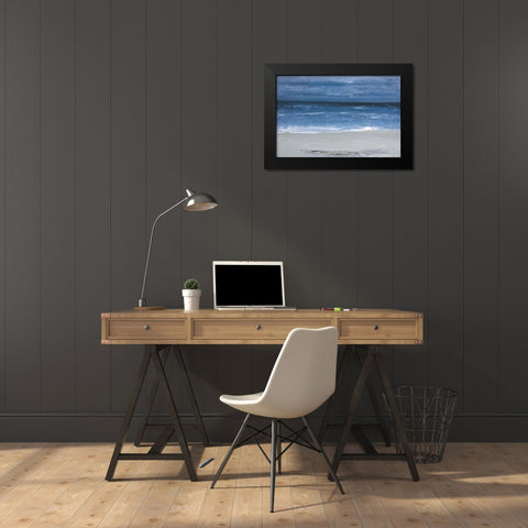 Ocean Black Modern Wood Framed Art Print by Gold, Caroline