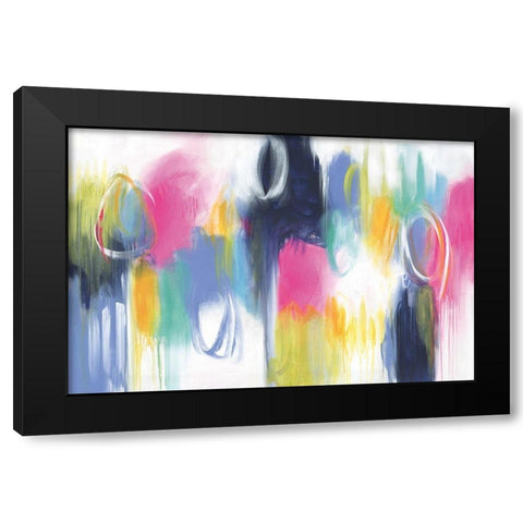 If Only For The Night Black Modern Wood Framed Art Print with Double Matting by Hawkins, Julie