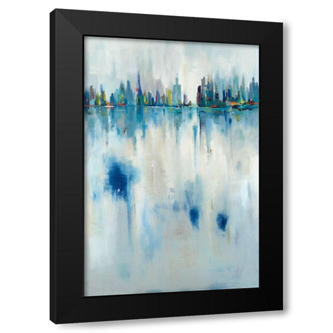 City Dreams Black Modern Wood Framed Art Print with Double Matting by Jackson, Victoria