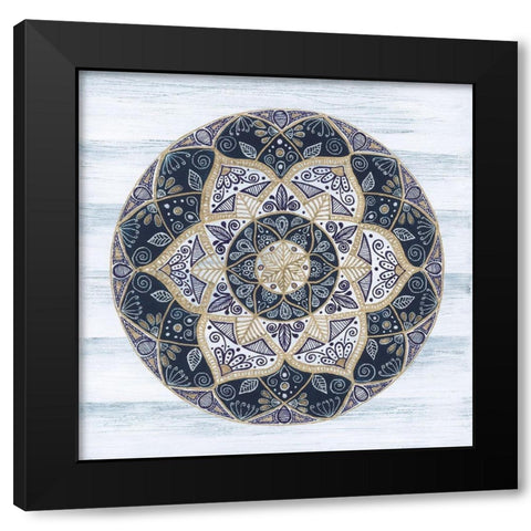 Coastal Mandala I Black Modern Wood Framed Art Print by St. Amant, Yvette