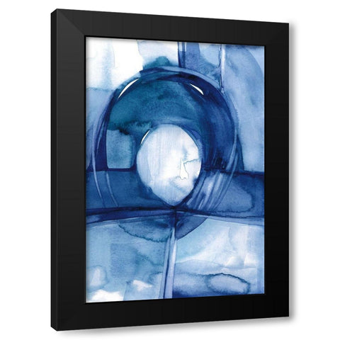 Moving Rhythm Black Modern Wood Framed Art Print by Stanion, Kathy Morton