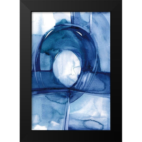 Moving Rhythm Black Modern Wood Framed Art Print by Stanion, Kathy Morton