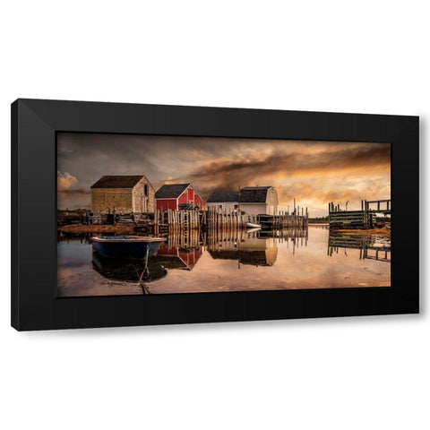 East Coast Bliss Black Modern Wood Framed Art Print by Bellyk, Daniel J.