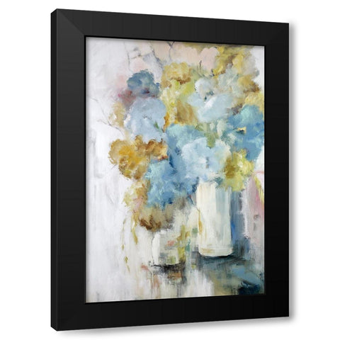 Lilies Black Modern Wood Framed Art Print with Double Matting by Buckley, Mary