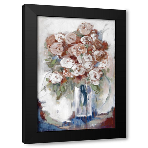 Rose Gold Black Modern Wood Framed Art Print by Buckley, Mary
