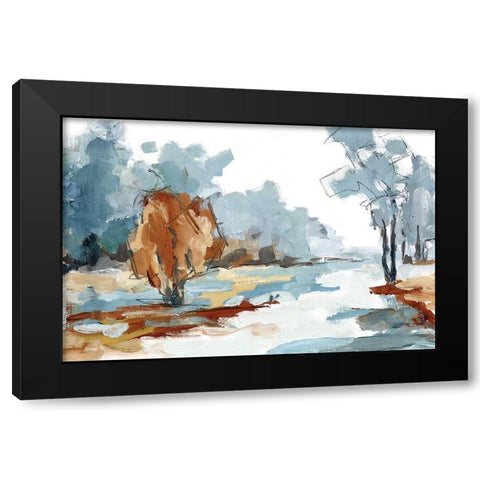 Backroads VI Black Modern Wood Framed Art Print with Double Matting by Ellens, Jacqueline
