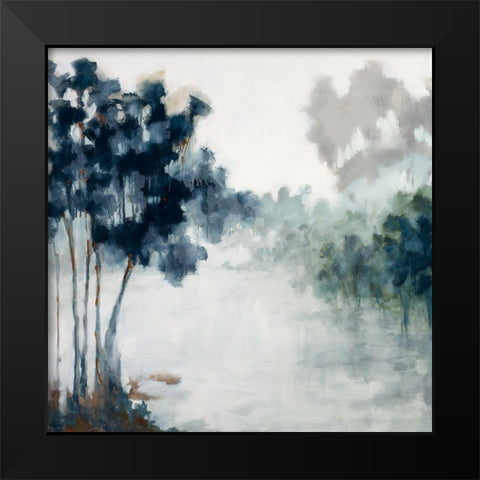 Soft Winter Light Black Modern Wood Framed Art Print by Ellens, Jacqueline