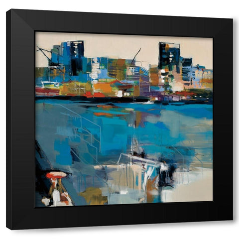 From the Quay Black Modern Wood Framed Art Print by Fitzsimmons, A.