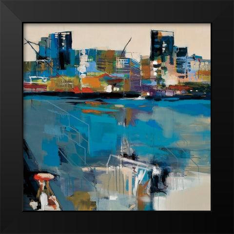 From the Quay Black Modern Wood Framed Art Print by Fitzsimmons, A.