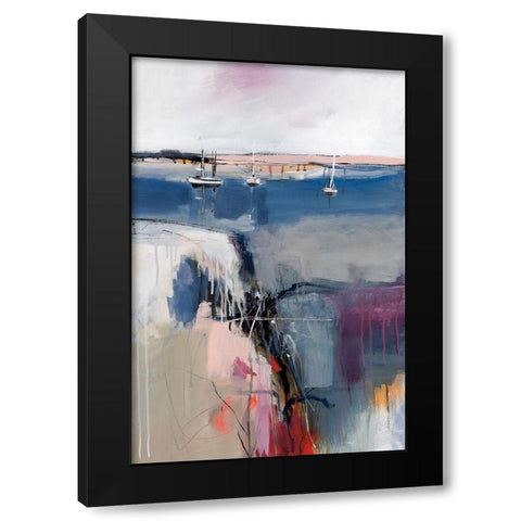 Sheltered Waters Black Modern Wood Framed Art Print by Fitzsimmons, A.
