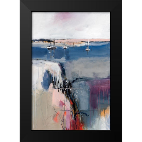 Sheltered Waters Black Modern Wood Framed Art Print by Fitzsimmons, A.