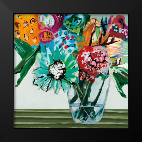 Sherbet Surprise Black Modern Wood Framed Art Print by Fitzsimmons, A.