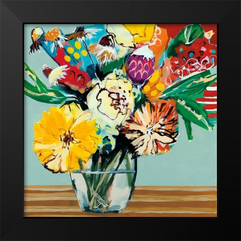Sunny Delight Black Modern Wood Framed Art Print by Fitzsimmons, A.