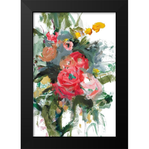 Cotton Candy Black Modern Wood Framed Art Print by Harwood, Jennifer