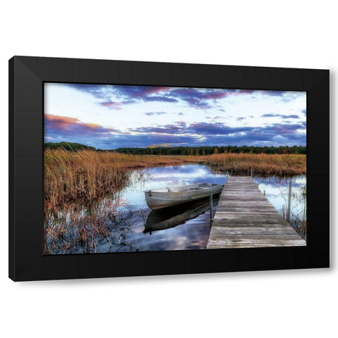 Serenity Black Modern Wood Framed Art Print by Howarth, Gail