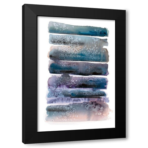 Rows and Flows I Black Modern Wood Framed Art Print by Pasion, Wani