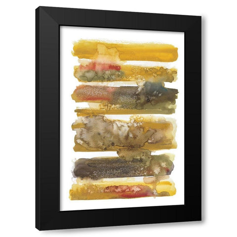Dreaming Ochre I Black Modern Wood Framed Art Print with Double Matting by Pasion, Wani