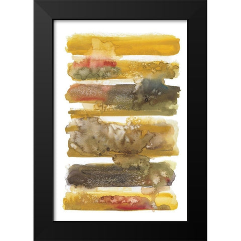 Dreaming Ochre I Black Modern Wood Framed Art Print by Pasion, Wani
