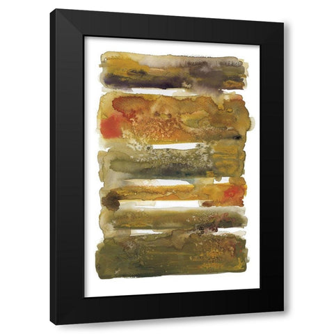 Dreaming Ochre II Black Modern Wood Framed Art Print by Pasion, Wani