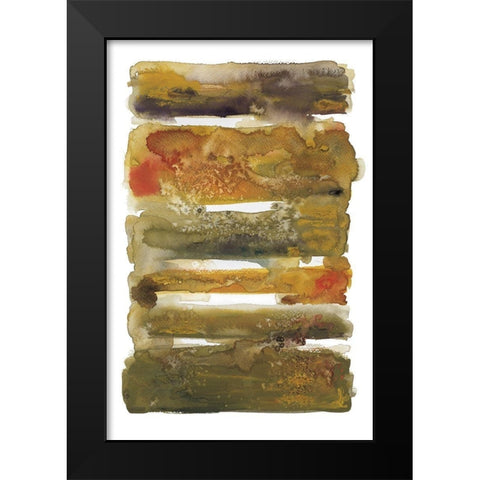 Dreaming Ochre II Black Modern Wood Framed Art Print by Pasion, Wani