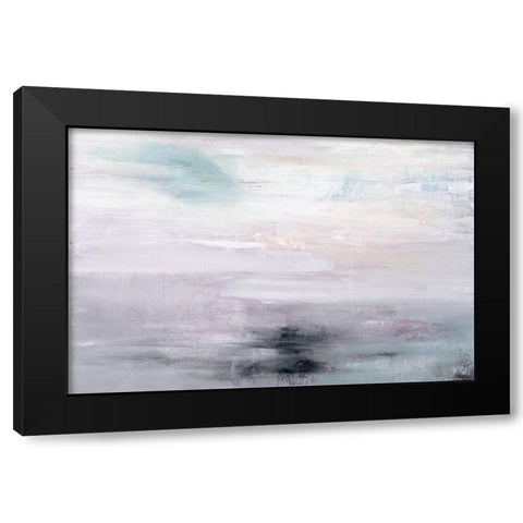 The Amethyst Seas Black Modern Wood Framed Art Print with Double Matting by Ross, Heather